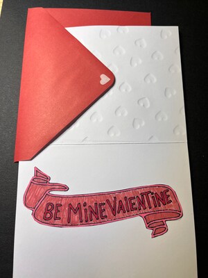 Heart to Heart Be My Valentine Handmade Card - image2